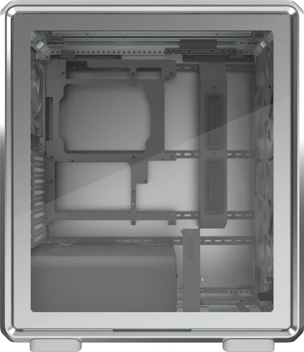 Cooler Master MasterFrame 500 Mesh ARGB, silber, Glasfenster