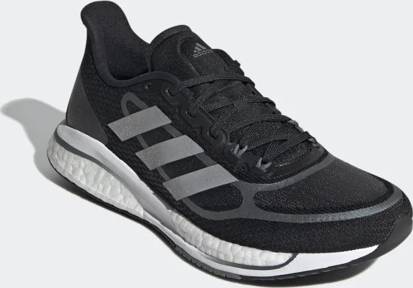 adidas Supernova+ core black/silver metallic/blue oxide (Damen)