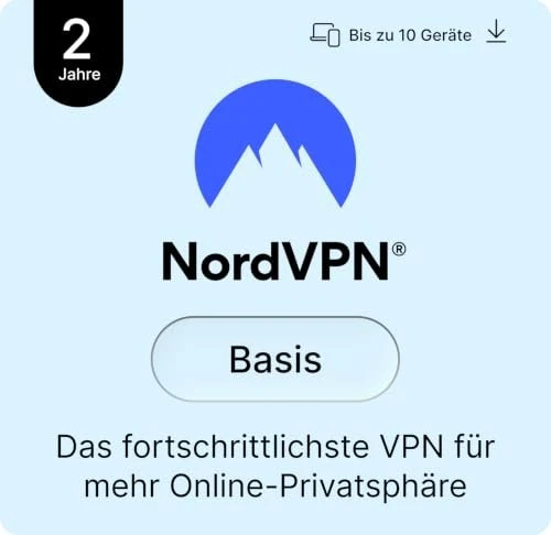 NordVPN Basis, 10 User, 2 Jahre, ESD (multilingual) (Multi-Device)