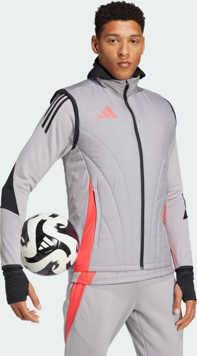 adidas Tiro 24 Competition Winterized Weste light onix/shock red (Herren)