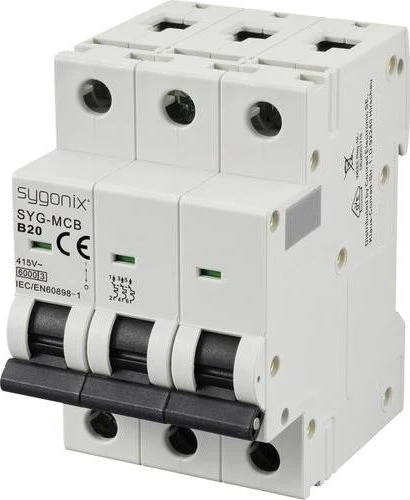 Sygonix Leitungsschutzschalter 3polig 20A 415 V/AC