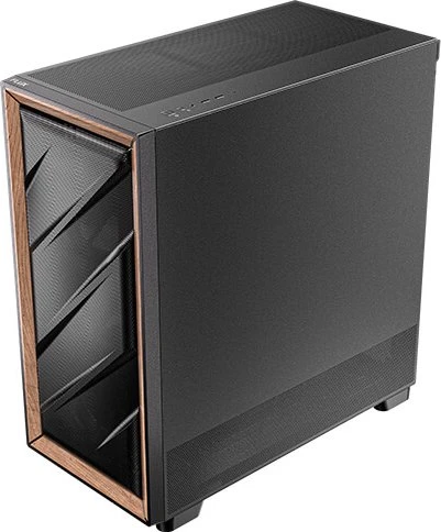 Antec Flux, schwarz/braun, Glasfenster