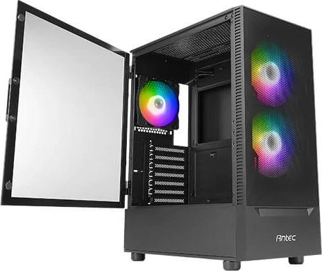 Antec NX410, schwarz, Glasfenster
