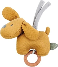 Nattou Mini-Spieluhr Hund Charlie 20cm karamell
