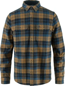 Fjällräven Singi Heavy Flannel Hemd langarm dark navy/buckwheat brown (Herren)