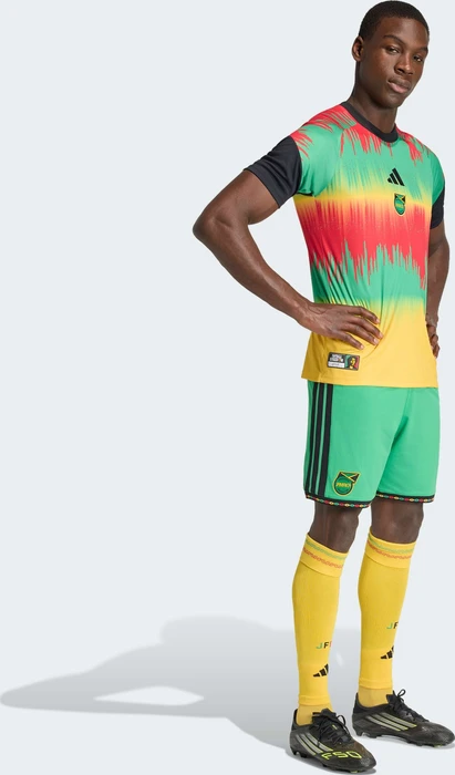 adidas Jamaika 26 x Bob Marley Home 2026 Aufwärmtrikot kurzarm (Herren)