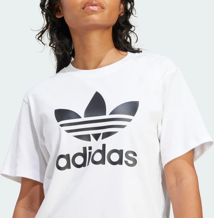 adidas Trefoil Regular T-Shirt kurzarm weiß (Damen)
