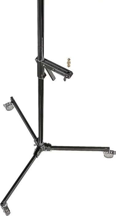 Manfrotto Stativ mit Rollen und Gleitträger, schwarz (231B)