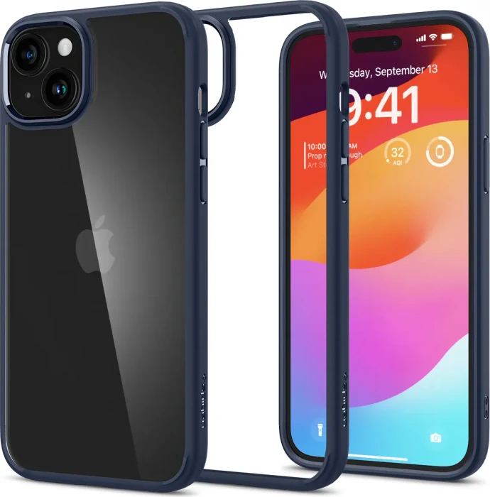 Spigen Ultra Hybrid für Apple iPhone 15 Plus navy blue
