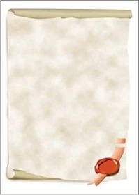 Sigel Motiv Urkundenrolle Kunstdruckpapier beige, A4, 185g/m², 12 Blatt