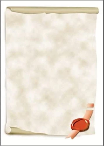 Sigel Motiv Urkundenrolle Kunstdruckpapier beige, A4, 185g/m², 12 Blatt