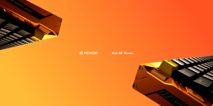 Mchose Ace 68 Turbo HE Gaming Keyboard, Galaxy Orange, LEDs RGB, Mount Tai Magnetic Switch GT, USB, US