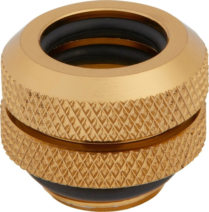 Corsair Hydro X Series XF Hardline, OD Fitting G1/4" auf 12mm, gold, 4er-Pack