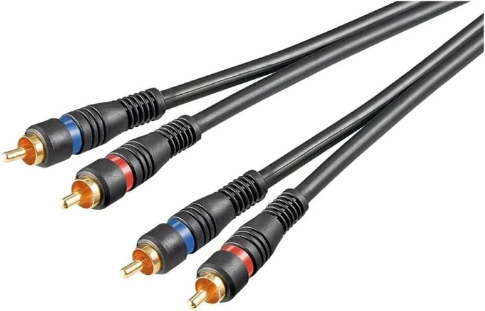 Wentronic Goobay Stereo Cinch Kabel geschirmt, 1.5m
