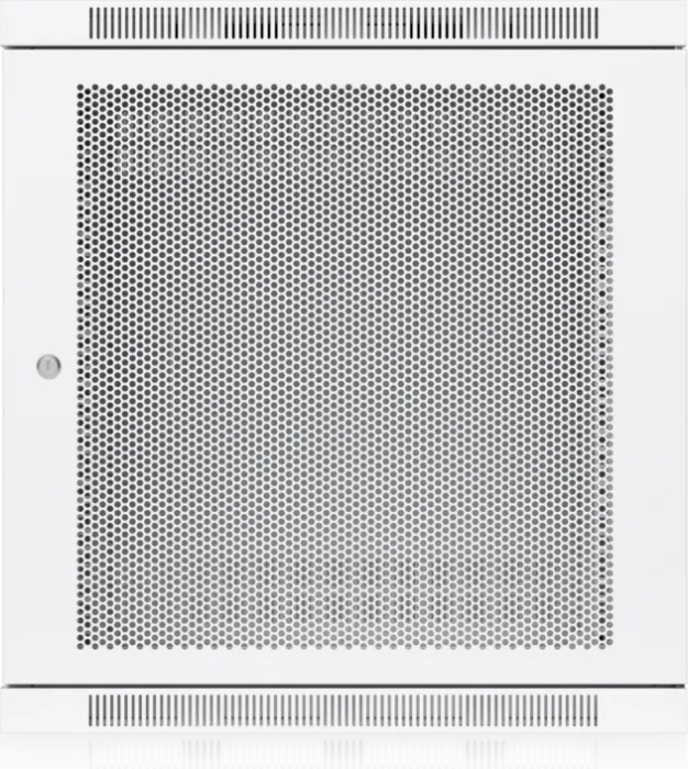 Ubiquiti 12U Rack Cabinet, 19" Wandgehäuse 12HE, Gitternetztür, weiß, 600mm tief