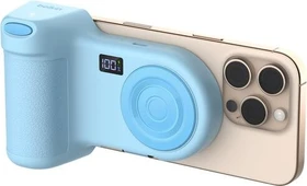 Belkin Stage PowerGrip magnetischer Kamerahalter mit Powerbank hellblau