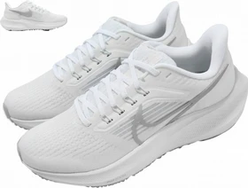 Nike Air Zoom Pegasus 39 white/pure platinum/grey fog/metallic silver (Damen)