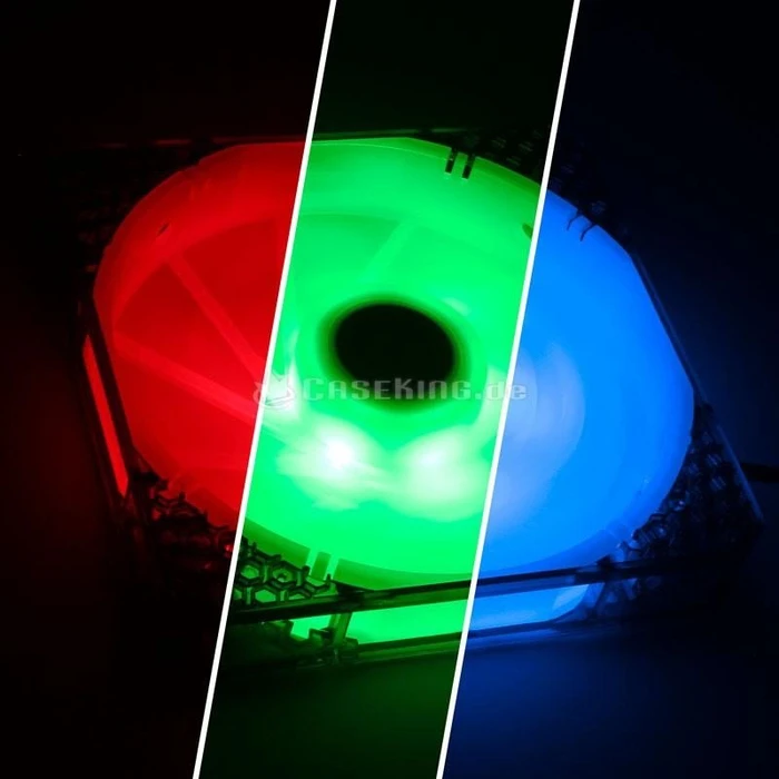BitFenix Spectre Pro RGB schwarz, LED-Steuerung, 140mm