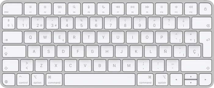 Apple Magic Keyboard (USB-C), weiß/silber, USB/Bluetooth, ES