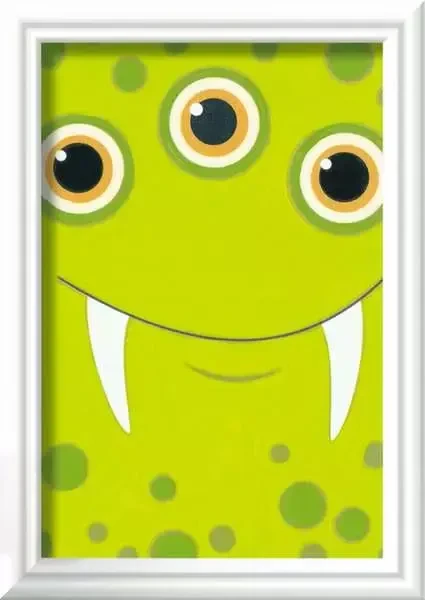 Ravensburger Malen nach Zahlen Grünes Monster