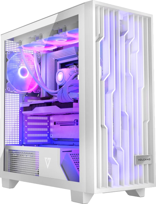 Modecom Volcano Perun Apex ARGB 3F White, Glasfenster