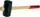 Fortis Gummihammer, 13cm schwarz