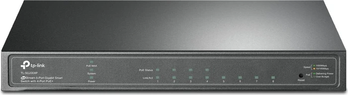 TP-Link TL-SG2000 Desktop Gigabit Smart Switch, 8x RJ-45, 62W PoE+