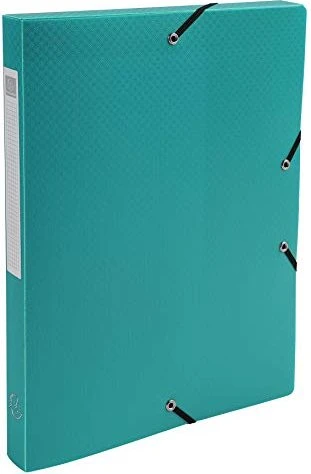Exacompta Archivbox Kunststoff blickdicht 25mm, A4, grün, 8er-Pack