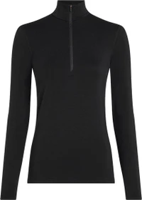 Icebreaker Merino Blend Core Heavyweight Half Zip Funktionsshirt langarm schwarz (Damen)