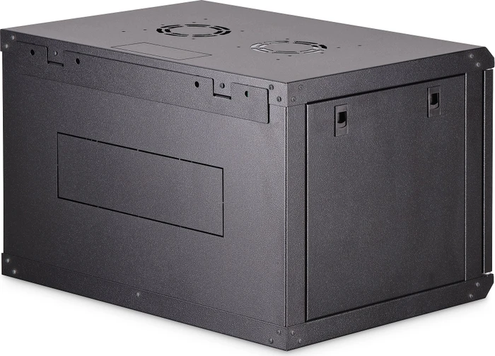 Digitus Dynamic-N Serie 19" Wandgehäuse 7HE, unmontiert, Sicherheitsglastür, IP2X, RAL 9005, 450mm tief