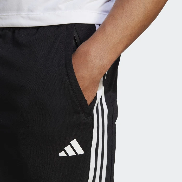 adidas Train Essentials Piqué 3-Streifen Trainingshose kurz schwarz/weiß (Herren)