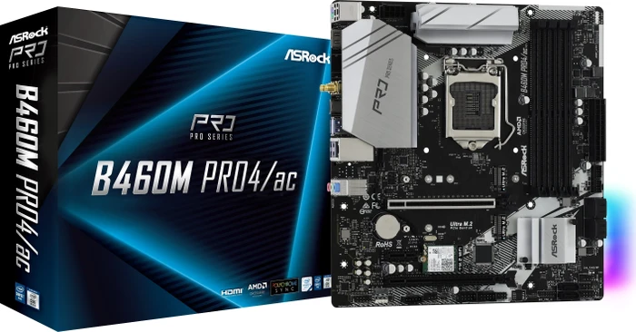 ASRock B460M Pro4/ac (Intel 1200)