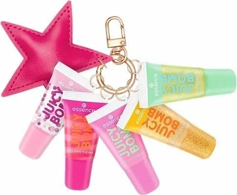 Essence Juicy Bomb Mini Shiny Lipgloss Set Holiday Happiness