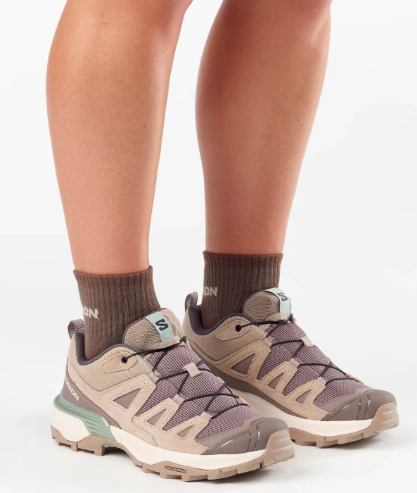 Salomon X Ultra 360 Leather iron/desert tan/green milieu (Damen)