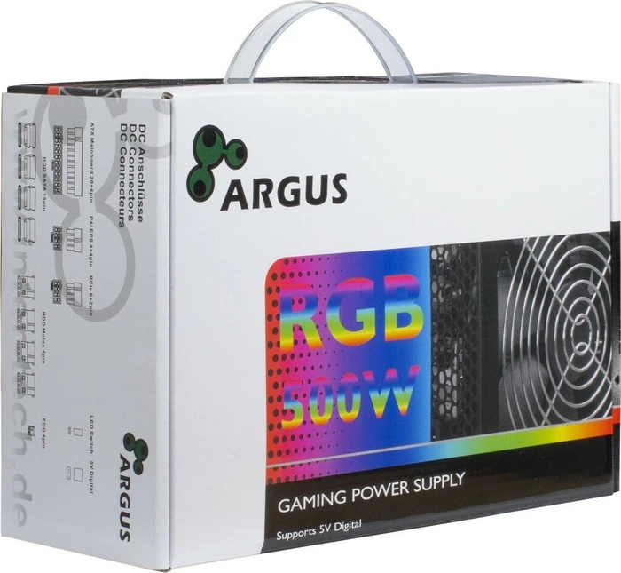 Inter-Tech Argus RGB II 500W, ATX 2.3