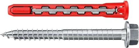 fischer HybridPower 10x90 FUS Schrauben/Dübel-Sortiment, 50 Stück