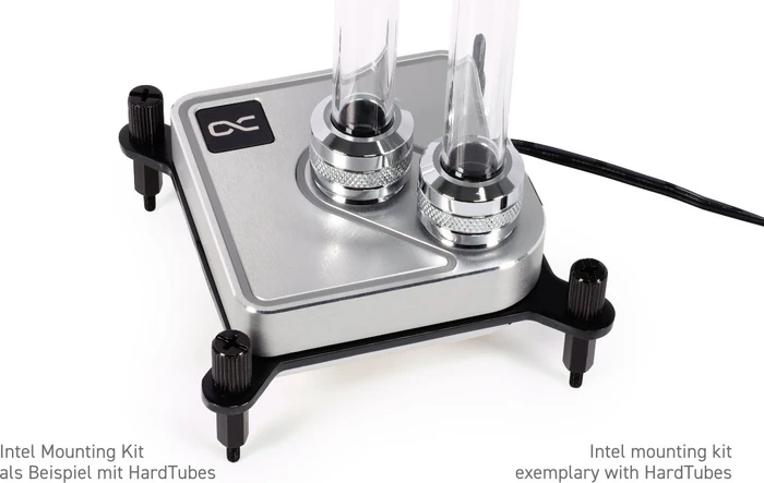 Alphacool Core 1 Aurora Silver, Messing/Nickel