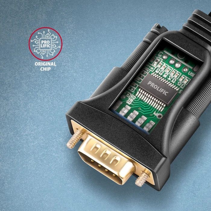 Axagon USB-A 2.0 [Stecker] auf RS-232 (seriell) [DB9 Stecker], Adapterkabel, 1.5m