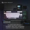 Dark Project ALU87B Bushido Gaming Keyboard, schwarz/weiß, LEDs RGB, g3ms Moonstone, USB, US Vorschaubild