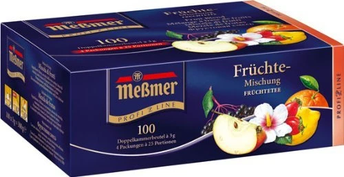 Meßmer Früchte-Mischung Tee Beutel, 100 Stück