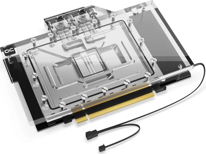 Alphacool Eisblock Aurora Acryl NVIDIA RTX 4090 Aorus Master V.2 mit Backplate