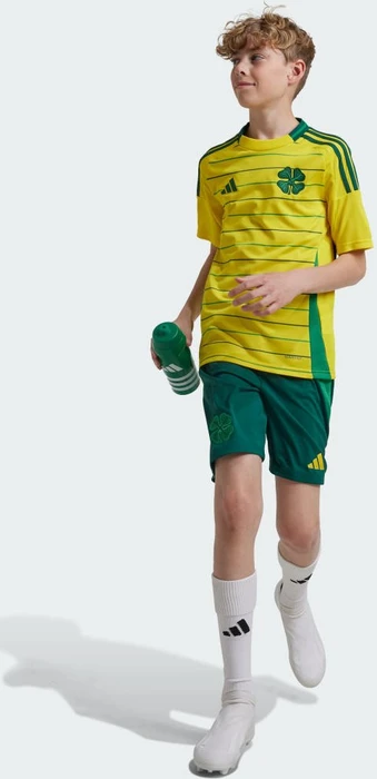adidas Celtic FC 2024/2025 Auswärtsshorts team dark green (Junior)