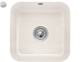 Villeroy & Boch Cisterna 50 Unterbau Becken mittig mit Ablauffernbedienung crema