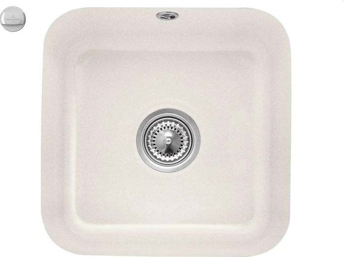 Villeroy & Boch Cisterna 50 Unterbau Becken mittig mit Ablauffernbedienung crema