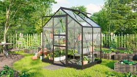 Vitavia Eris 2500 ESG 3mm Gewächshaus schwarz