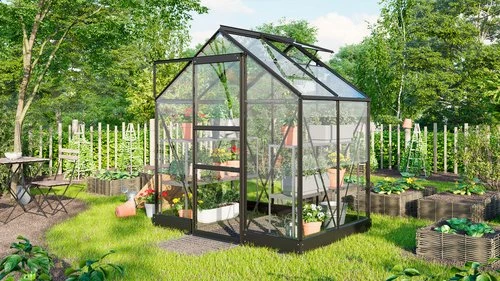 Vitavia Eris 2500 ESG 3mm Gewächshaus schwarz