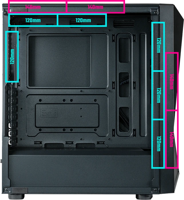 Cooler Master CMP 520L, schwarz, Glasfenster