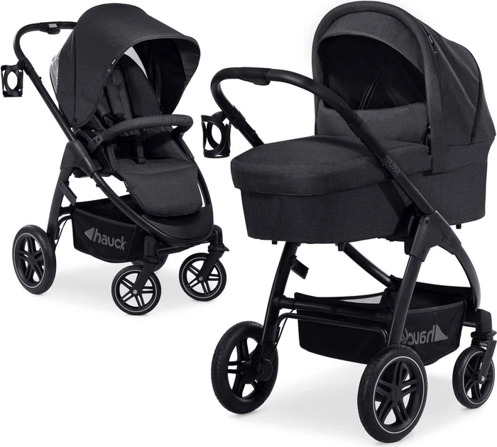 Hauck Saturn R Duoset melange black
