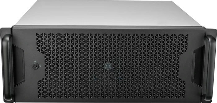 SilverStone RAC41-FP-430, Frontplatte mit Schloss, für SilverStone RM41-506 / RM41-H08, schwarz