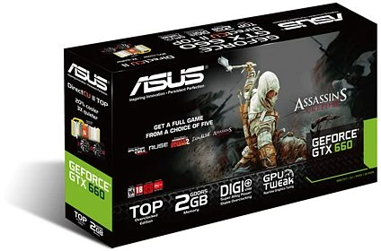 ASUS GeForce GTX 660, GeForce GTX 660, 2GB GDDR5, 2x DVI, HDMI, DP